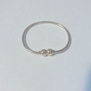 Cape Cod double gold ball closure bracelet